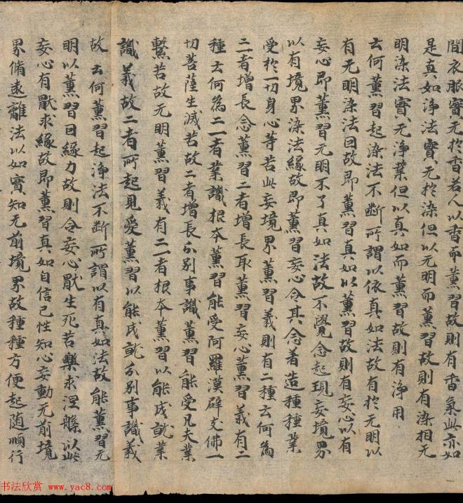 奥登堡敦煌文献精选《大乘起信论一卷》俄罗斯科学院藏敦煌书法