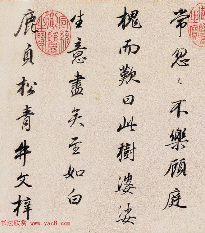 董其昌72岁行书临褚遂良枯树赋卷明清书家