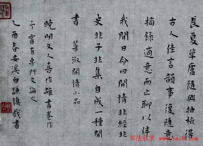 白谦慎书法长卷《晚明文人杂书卷》书法长卷