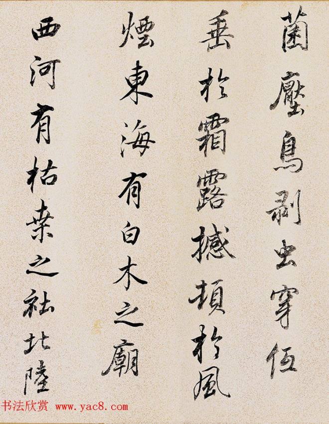 董其昌72岁行书临褚遂良枯树赋卷明清书家