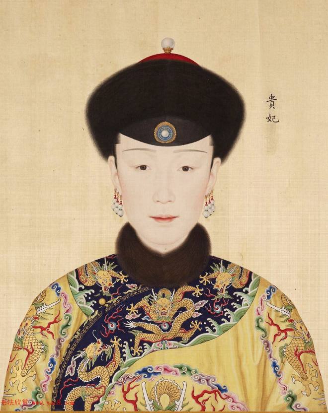 传世名画：郎世宁《乾隆帝后妃嫔图卷》传世字画