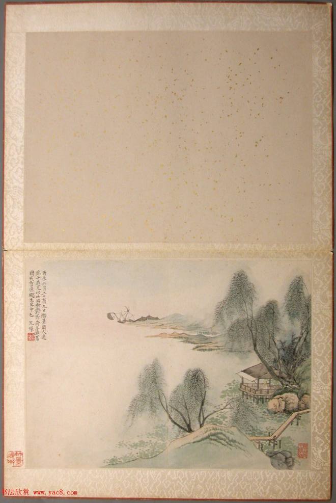 精品字画《清初八大家山水集景冊》传世字画