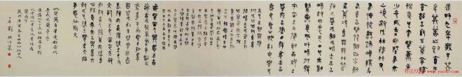 刘洪洋简帛书法兰亭序卷兰亭集序