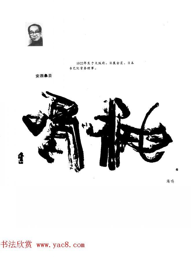 中日书法百家墨迹精华-日本书家作品书法图书