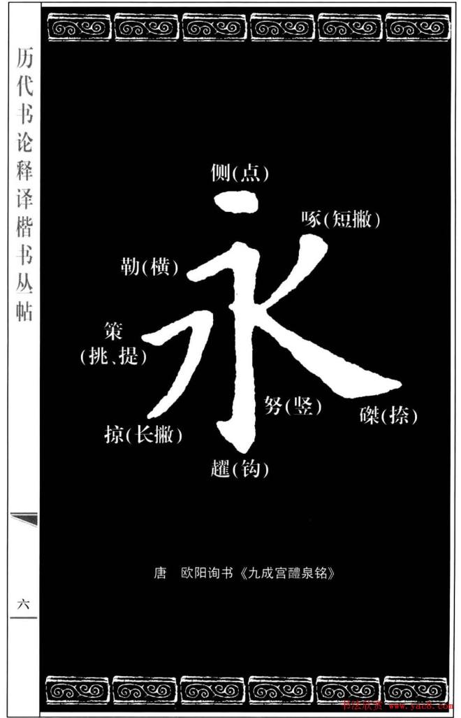 房弘毅楷书字帖《永字八法》楷书字帖