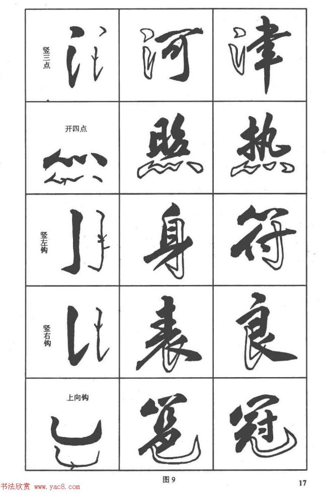 卢定山书法字帖《行书入门字谱》行书字帖