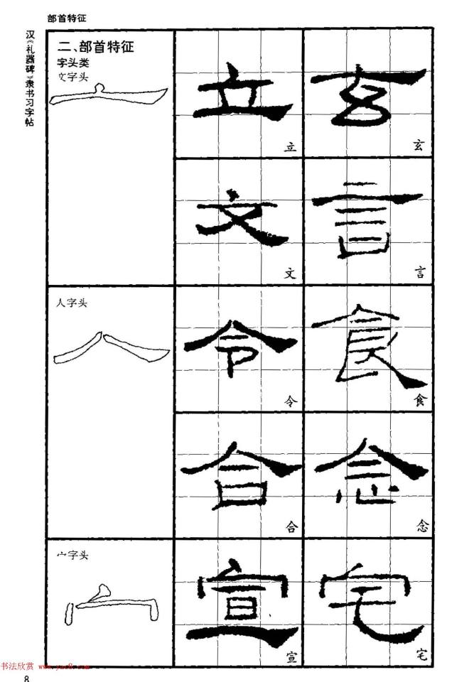 书法教材《汉礼器碑隶书习字帖》隶书字帖