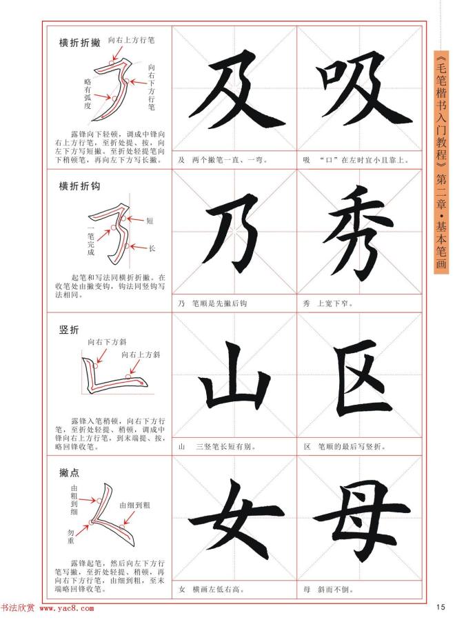 王丙申书法字帖《毛笔楷书入门教程》楷书字帖