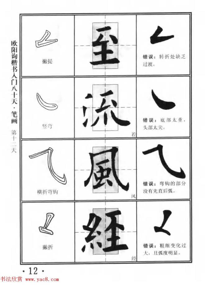 书法教程字帖《欧阳询楷书入门80天》楷书字帖