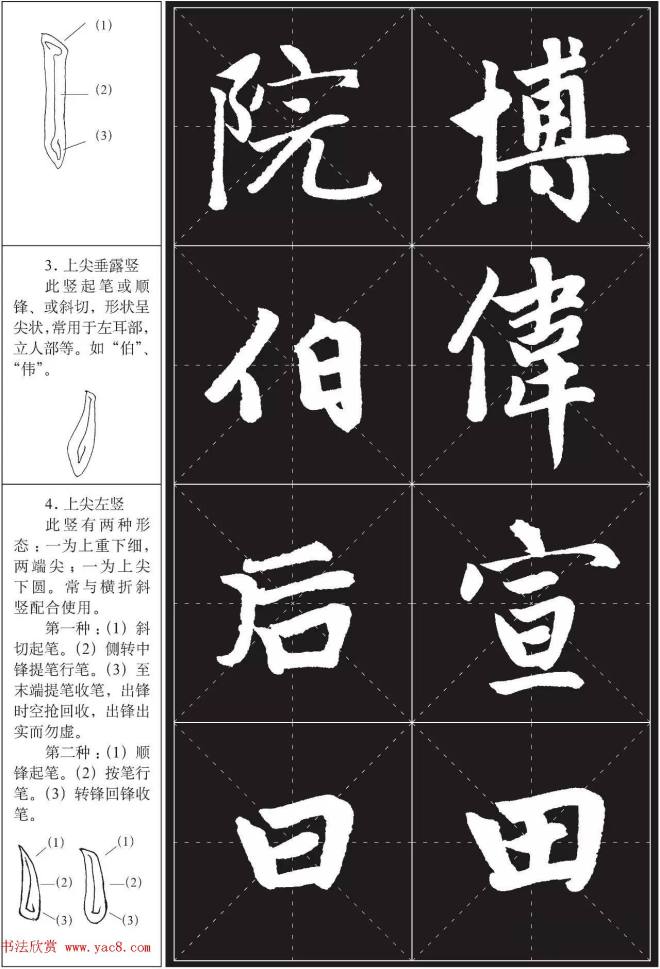 书法培训楷书教程：赵孟頫《胆巴碑》解析楷书字帖