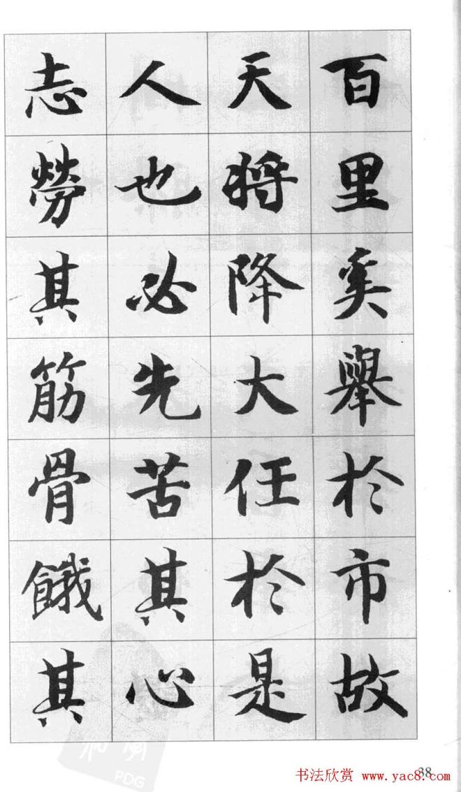 行书字帖《智永千字文集字古文》行书字帖