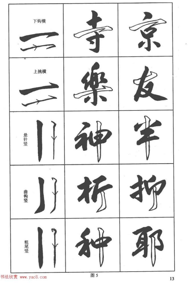 卢定山书法字帖《行书入门字谱》行书字帖