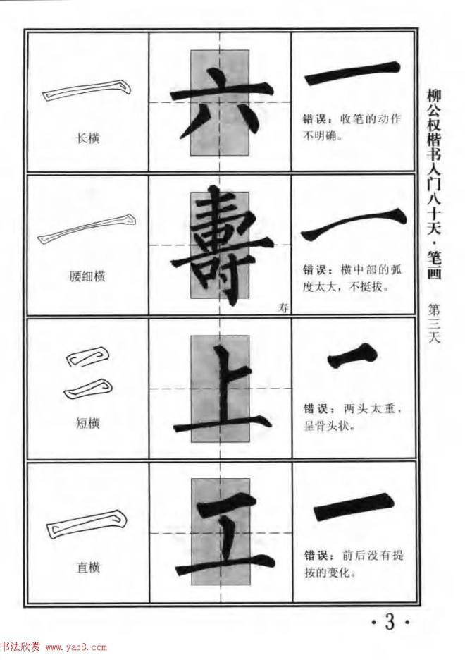 书法教程字帖《柳公权楷书入门80天》楷书字帖