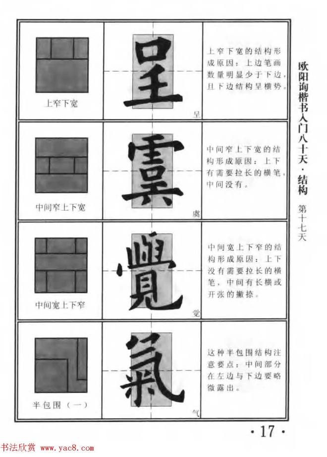 书法教程字帖《欧阳询楷书入门80天》楷书字帖