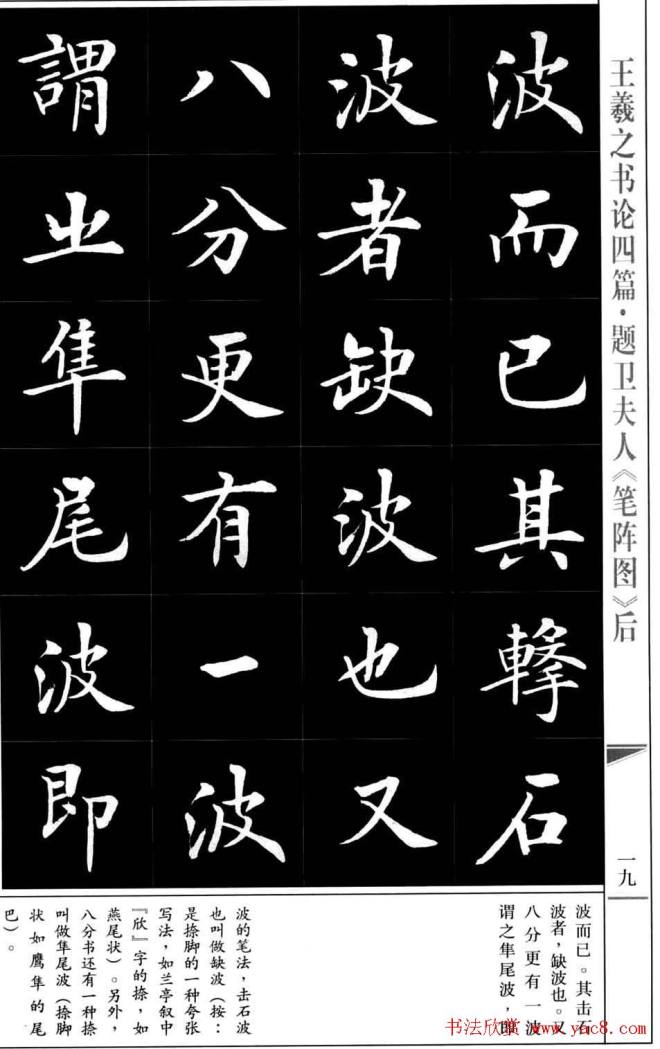 房弘毅书法字帖《王羲之书论四篇》楷书字帖