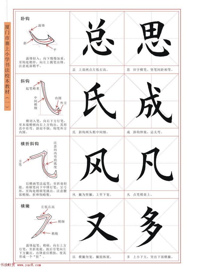 王丙申书法字帖《毛笔楷书入门教程》楷书字帖