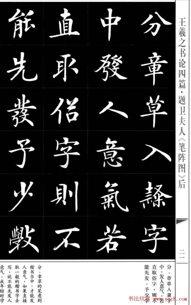 房弘毅书法字帖《王羲之书论四篇》楷书字帖