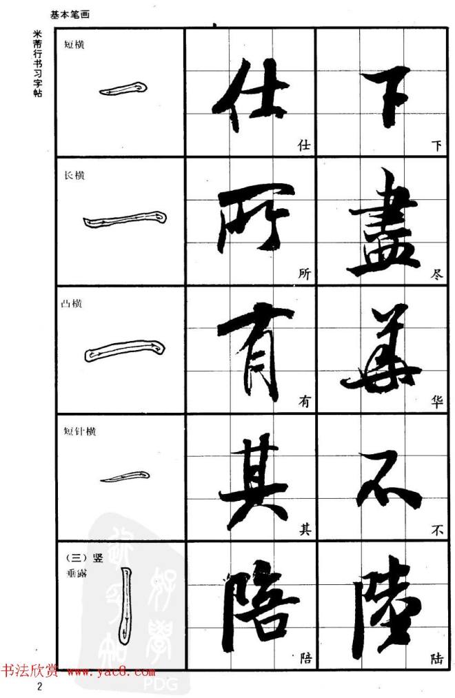 九宫格毛笔字帖《宋·米芾行书习字帖》行书字帖