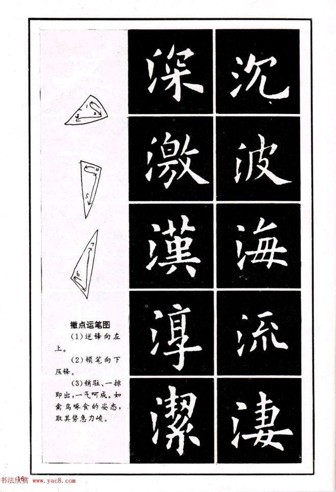 中小学生书法教材：楷书入门永字八法习字帖楷书字帖