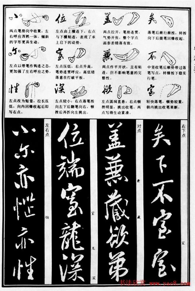 字帖教材《米芾行书笔法图解》行书字帖