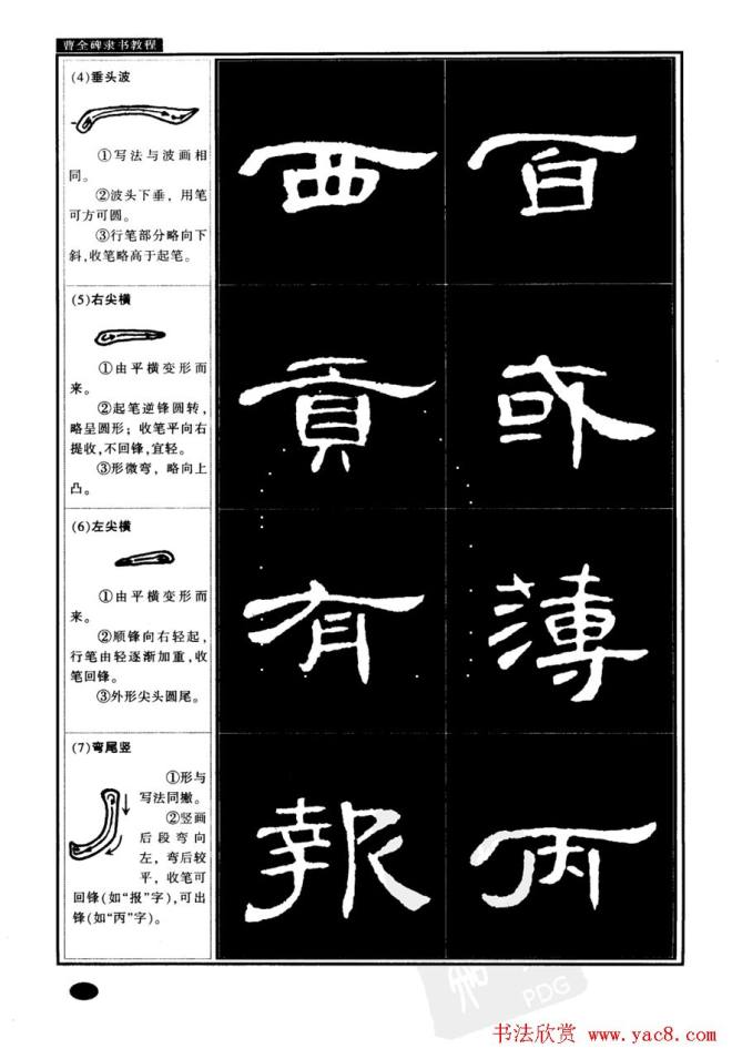 书法字帖《曹全碑隶书教程》隶书字帖